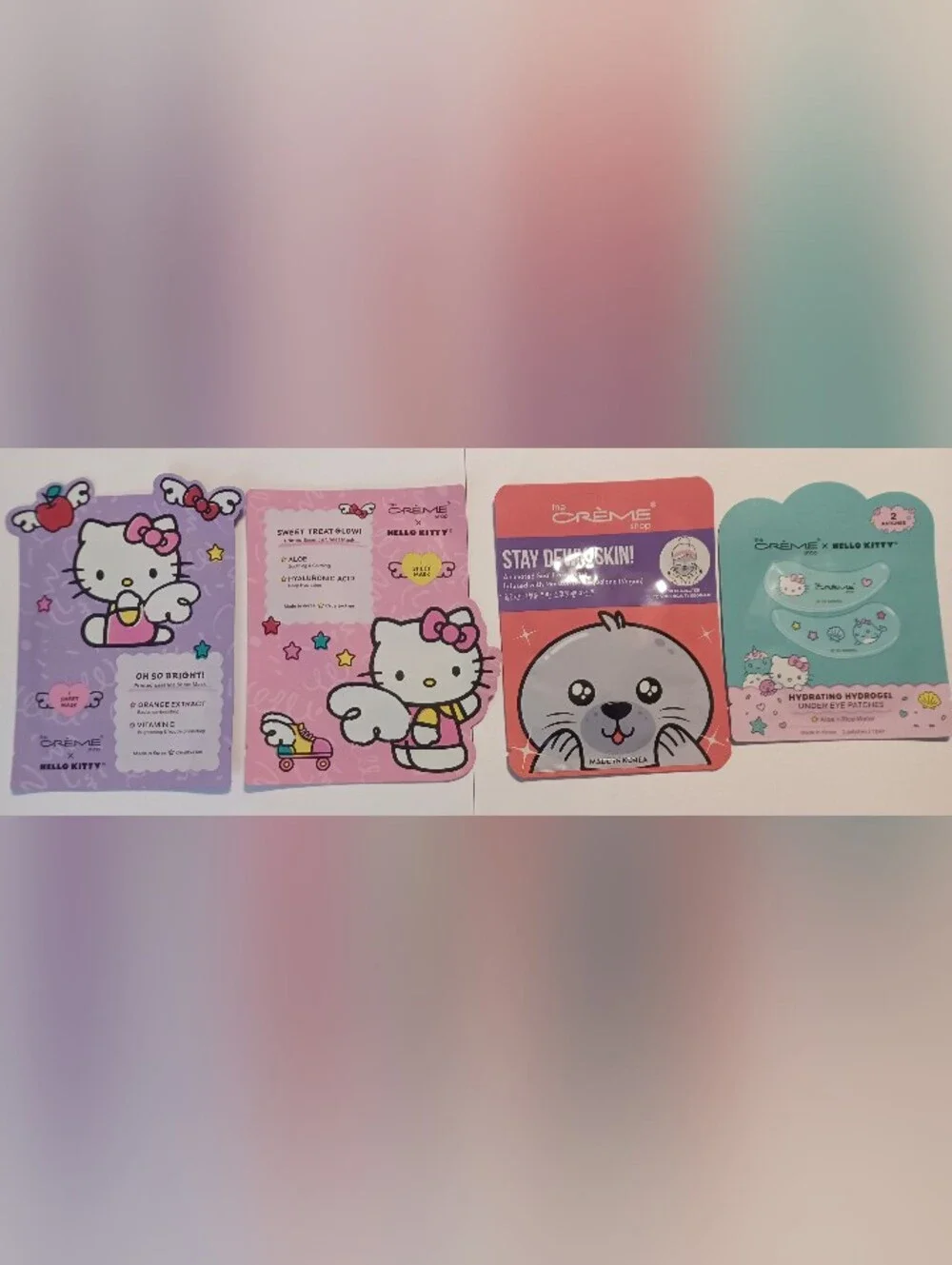Pick 1️⃣ Hello Kitty, Seal Sheet Face Masks, & Under Eye Patch
